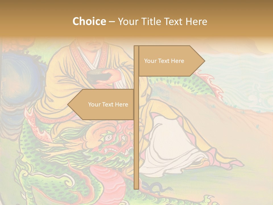 Buddhism Oriental Religion PowerPoint Template