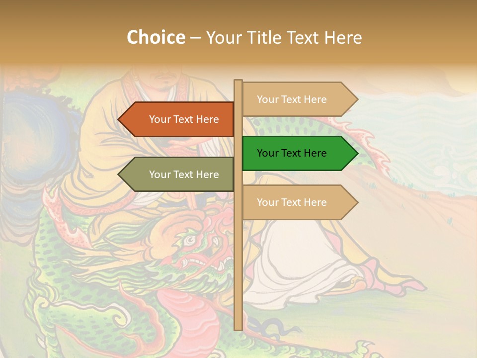 Buddhism Oriental Religion PowerPoint Template