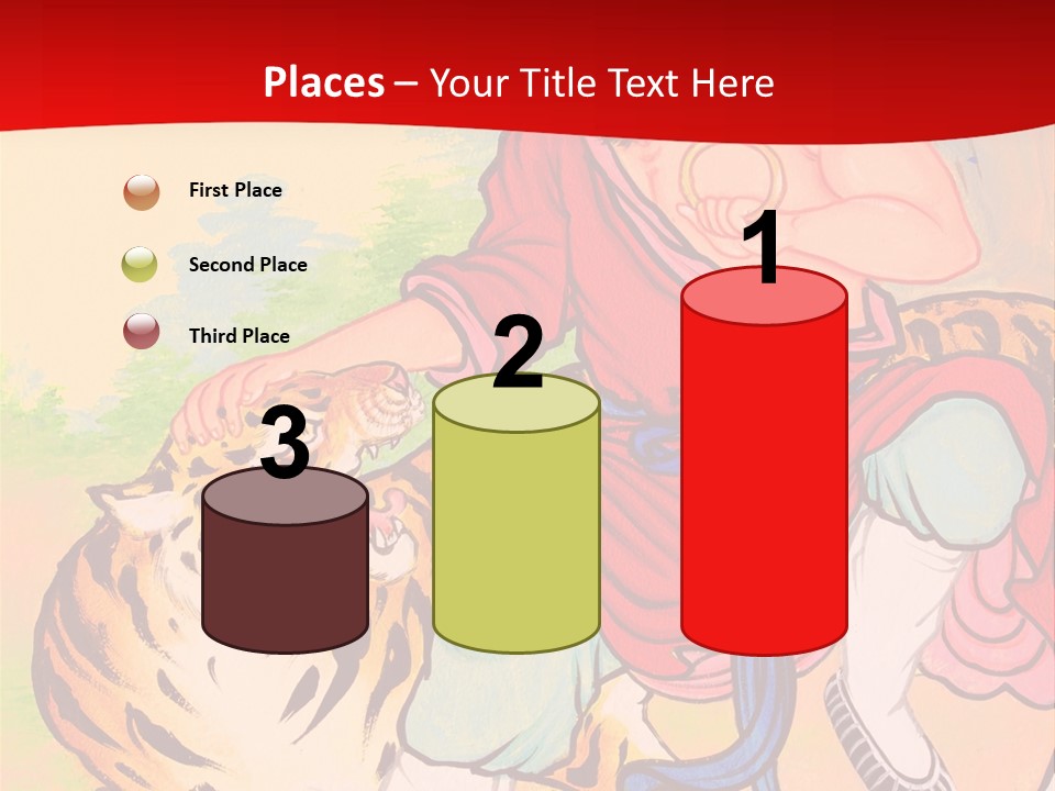 Golden Embossed Image PowerPoint Template