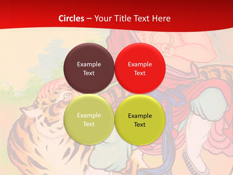 Golden Embossed Image PowerPoint Template