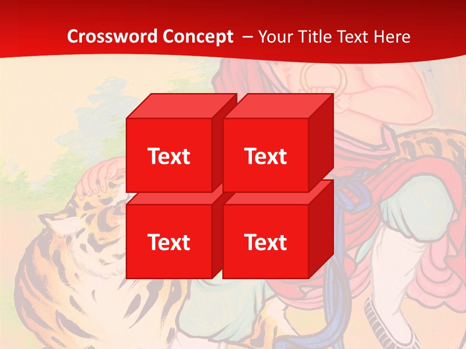 Golden Embossed Image PowerPoint Template