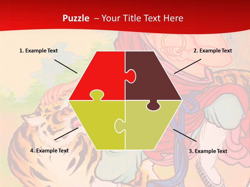 Golden Embossed Image PowerPoint Template