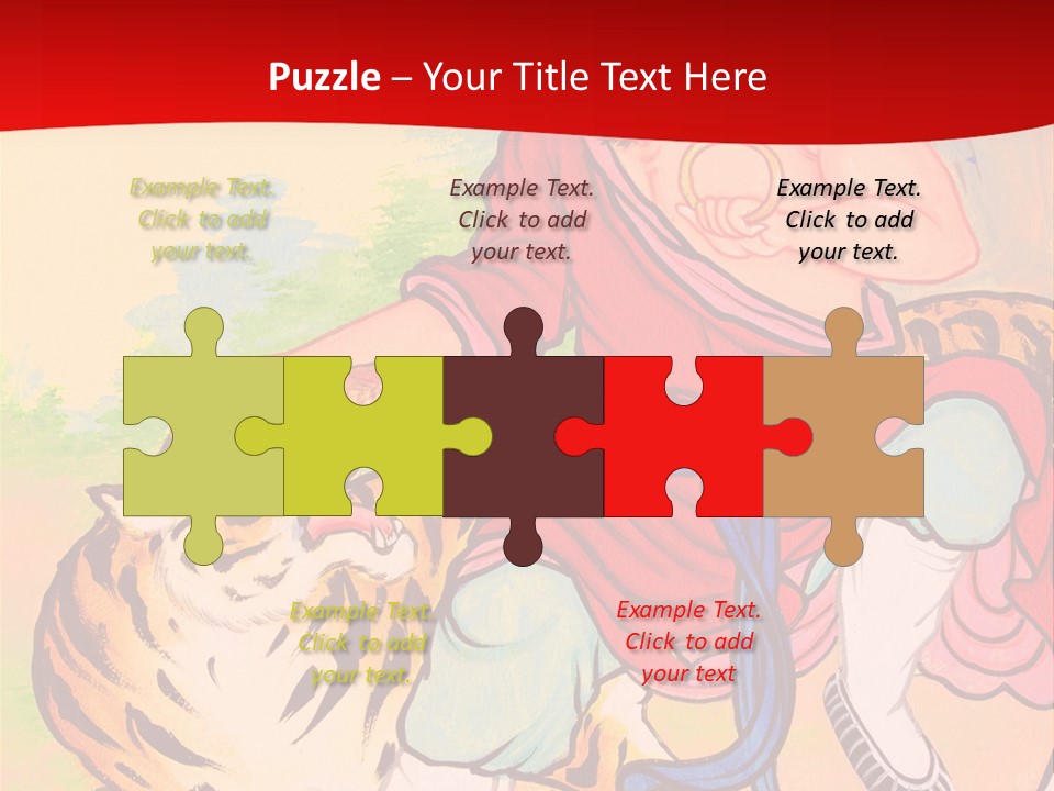 Golden Embossed Image PowerPoint Template