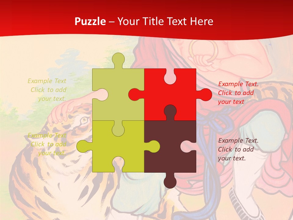 Golden Embossed Image PowerPoint Template