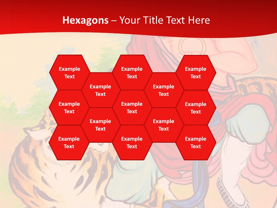 Golden Embossed Image PowerPoint Template