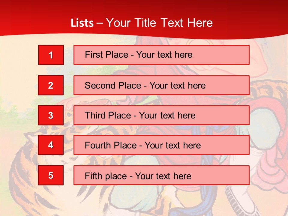 Golden Embossed Image PowerPoint Template