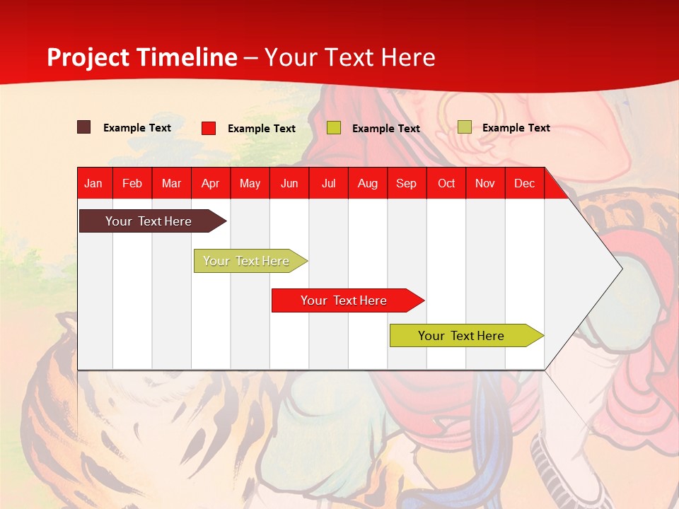 Golden Embossed Image PowerPoint Template