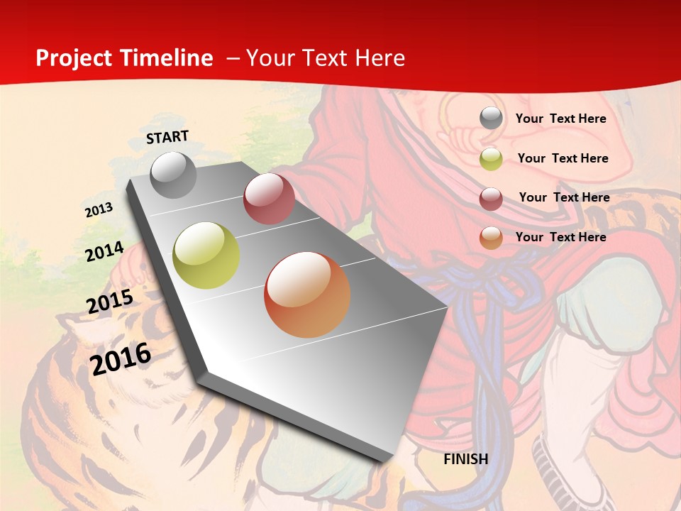 Golden Embossed Image PowerPoint Template