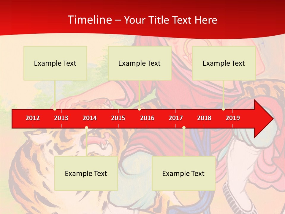 Golden Embossed Image PowerPoint Template