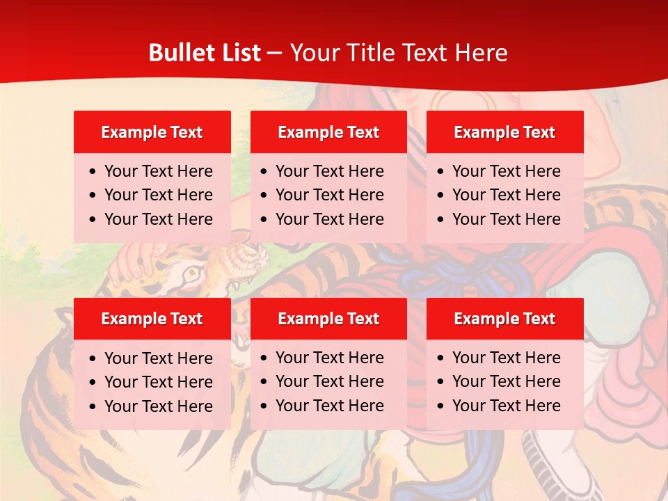 Golden Embossed Image PowerPoint Template