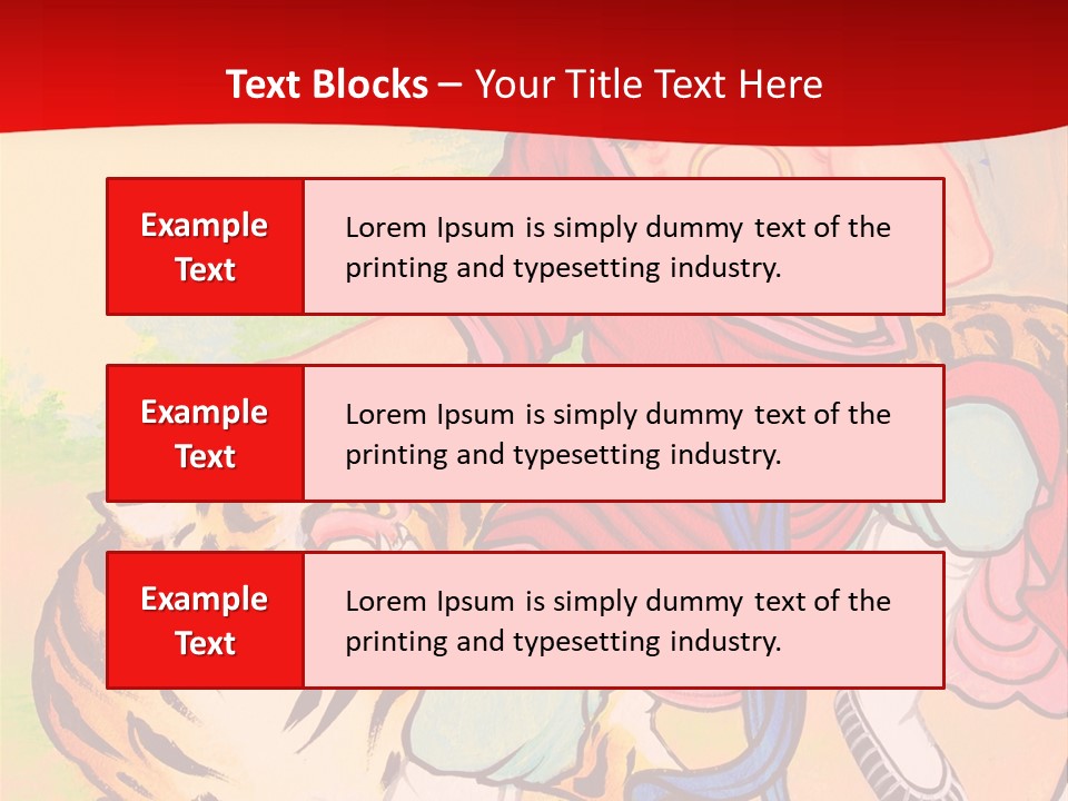 Golden Embossed Image PowerPoint Template