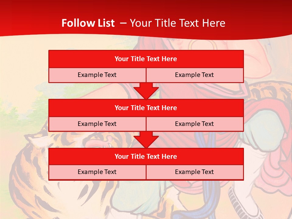 Golden Embossed Image PowerPoint Template