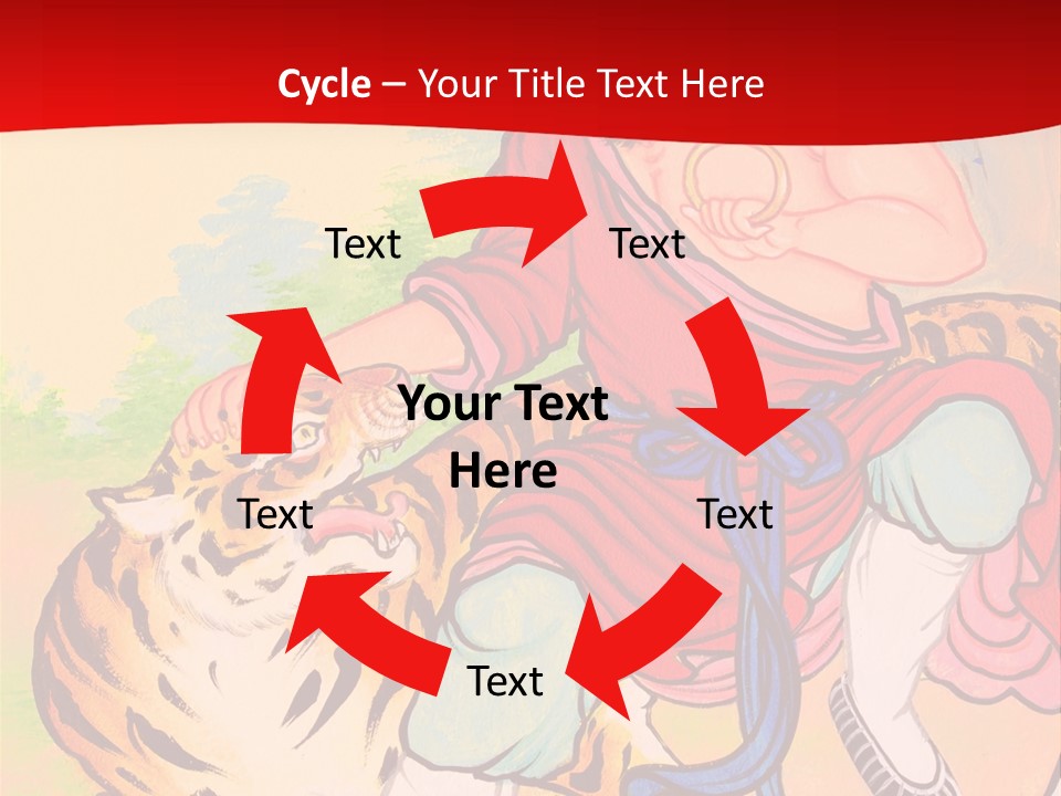 Golden Embossed Image PowerPoint Template