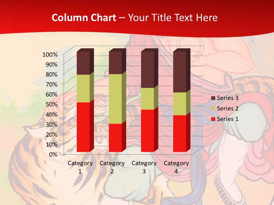 Golden Embossed Image PowerPoint Template