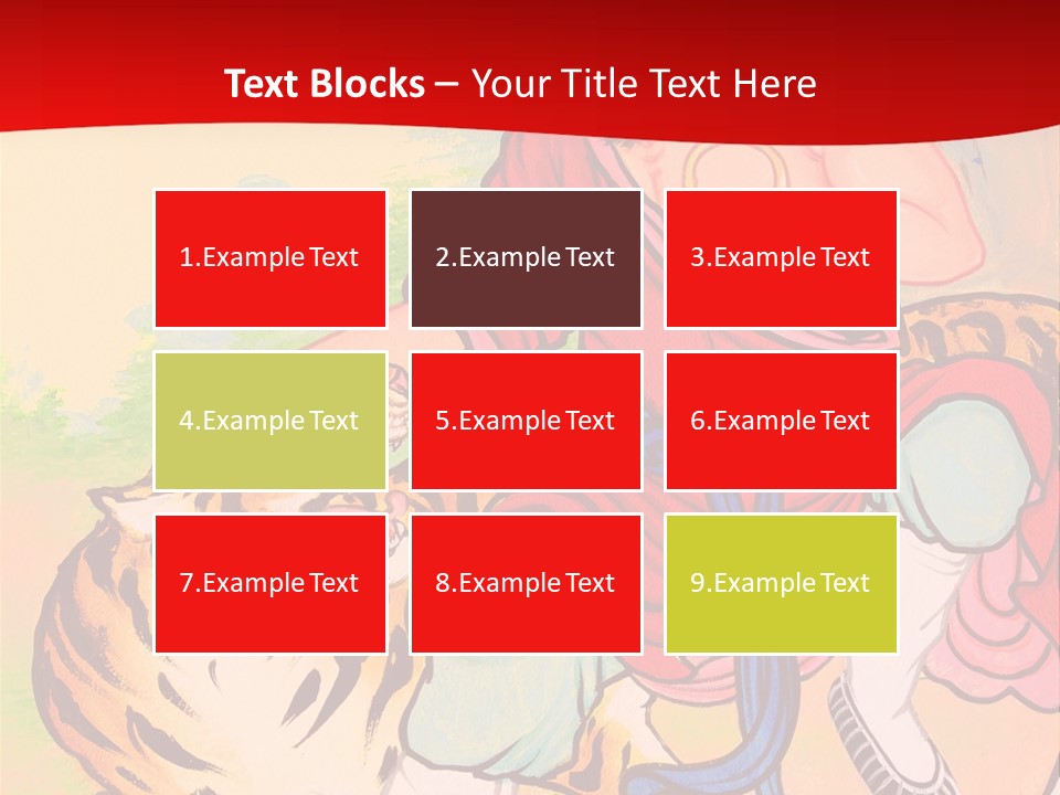 Golden Embossed Image PowerPoint Template