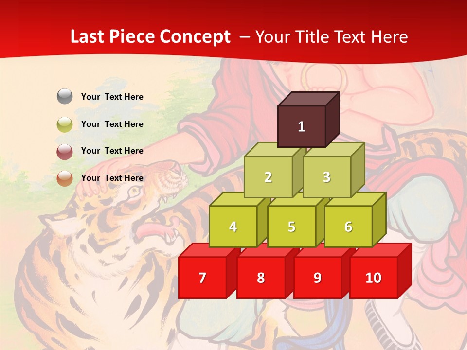 Golden Embossed Image PowerPoint Template