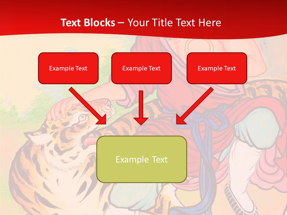 Golden Embossed Image PowerPoint Template