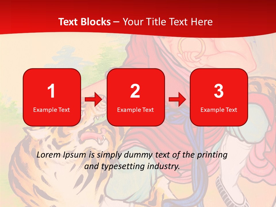 Golden Embossed Image PowerPoint Template