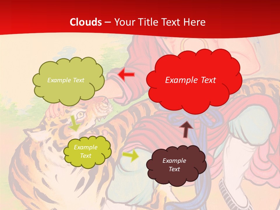 Golden Embossed Image PowerPoint Template