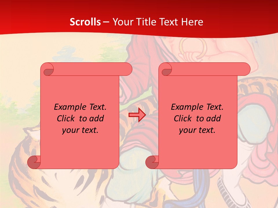 Golden Embossed Image PowerPoint Template