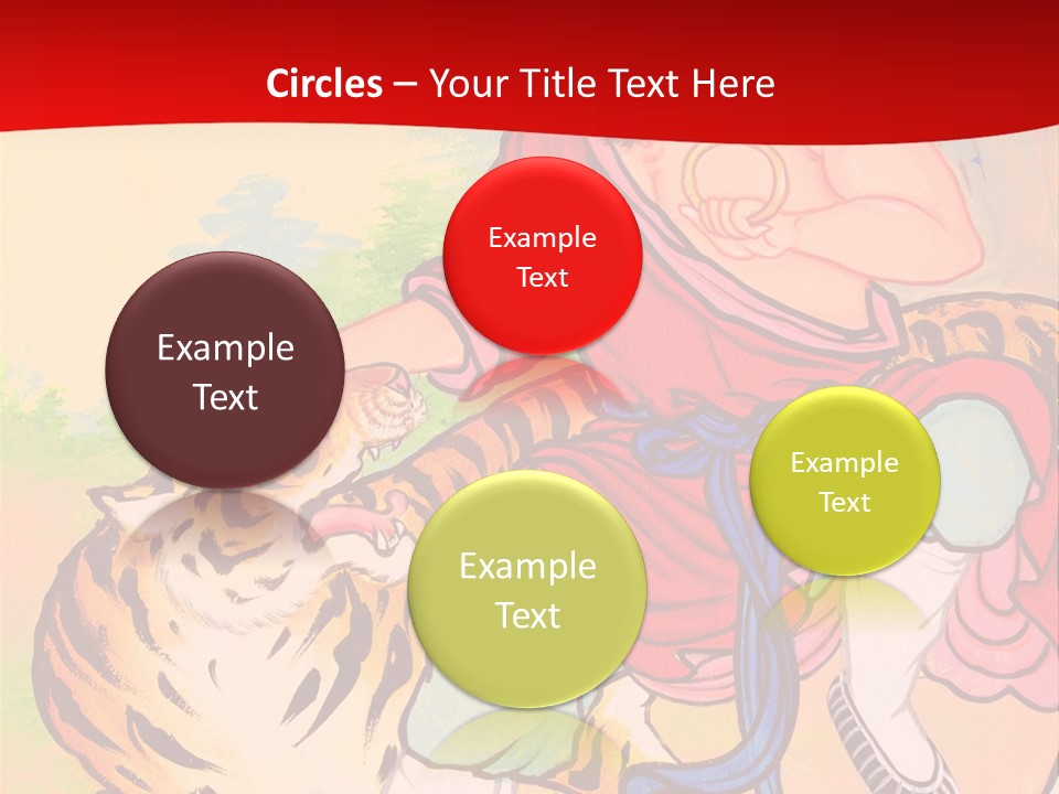 Golden Embossed Image PowerPoint Template