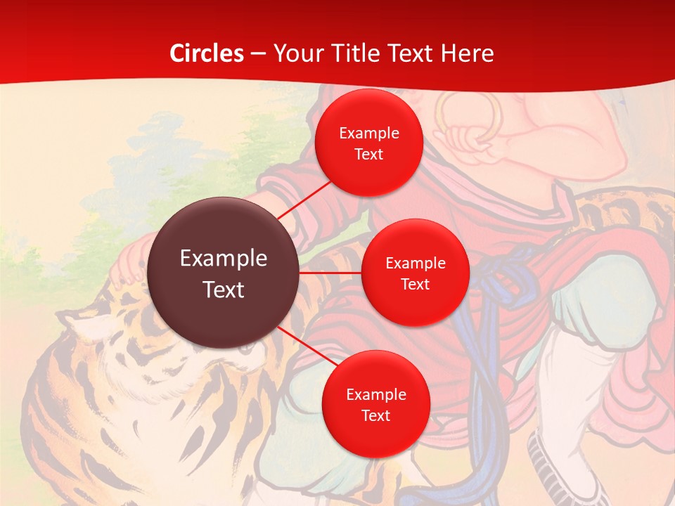 Golden Embossed Image PowerPoint Template