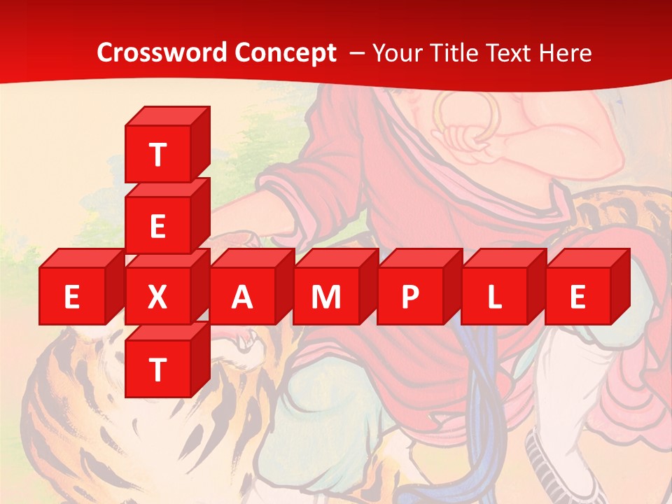 Golden Embossed Image PowerPoint Template