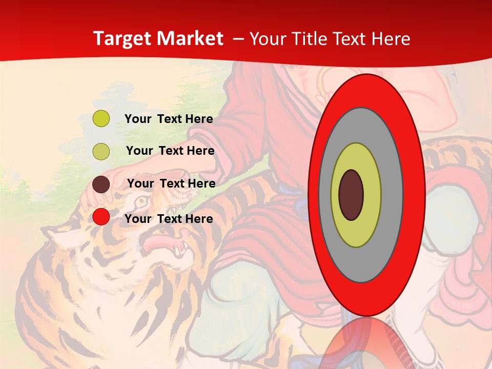 Golden Embossed Image PowerPoint Template