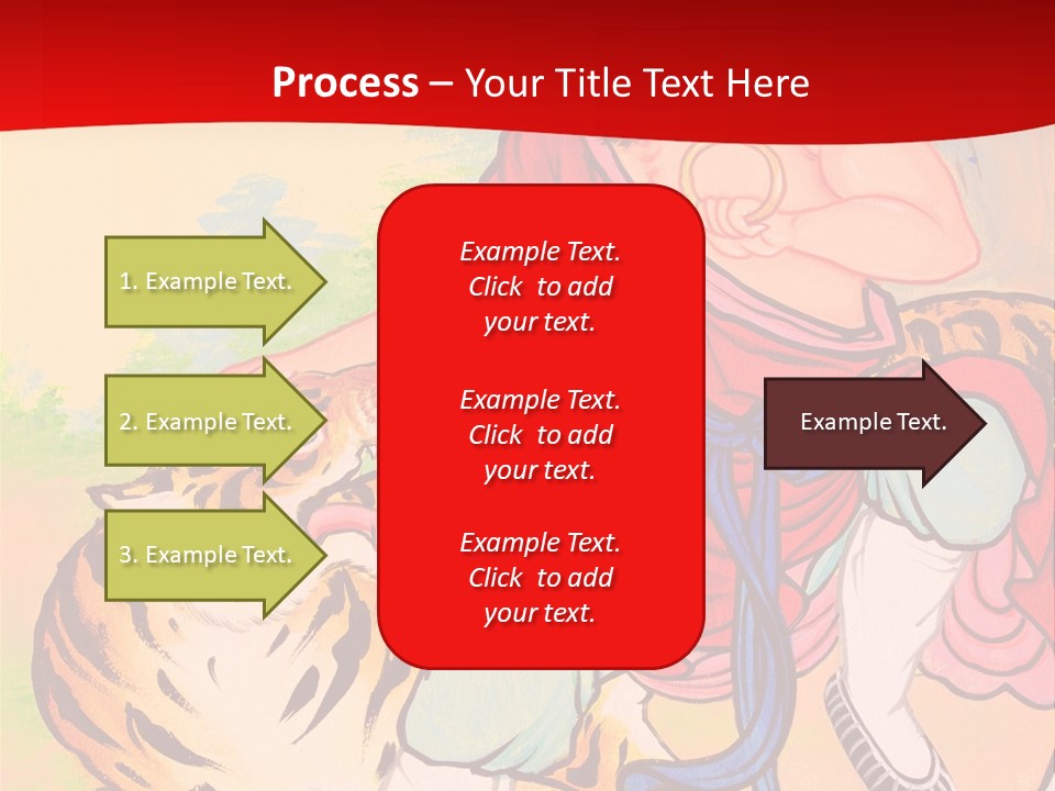 Golden Embossed Image PowerPoint Template