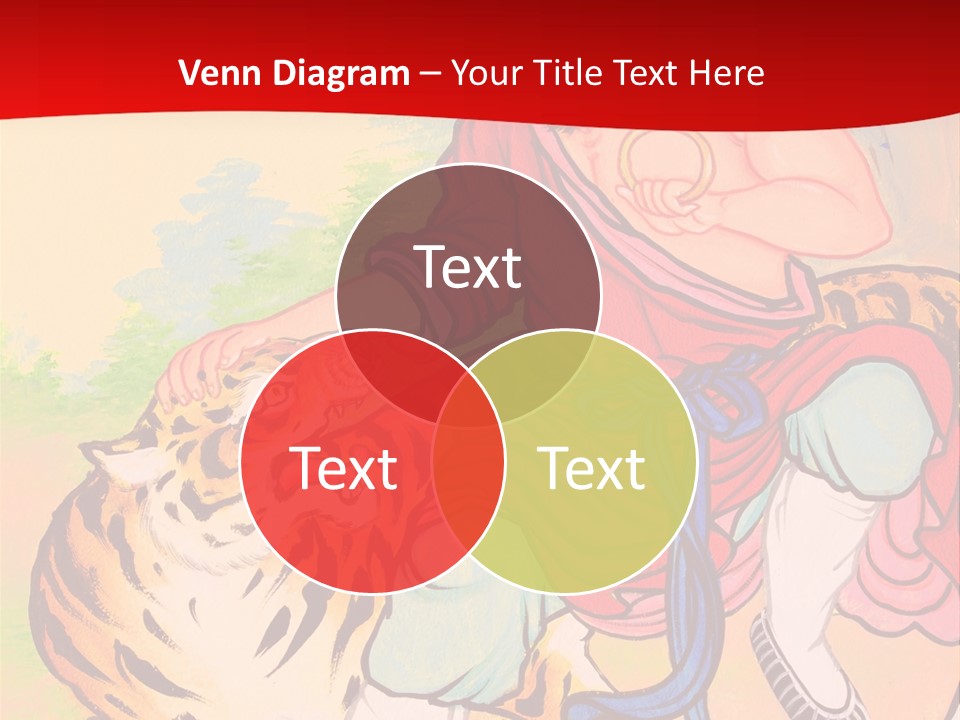 Golden Embossed Image PowerPoint Template