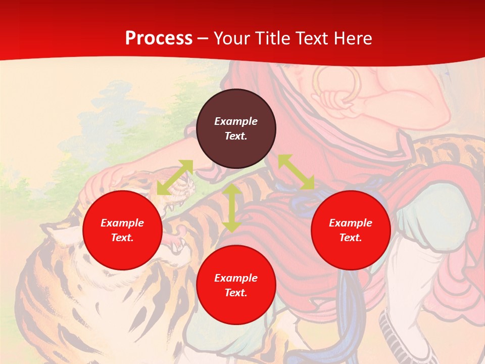 Golden Embossed Image PowerPoint Template