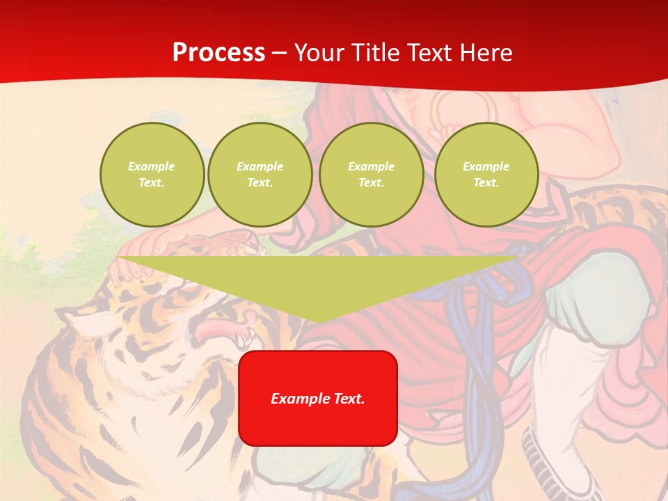 Golden Embossed Image PowerPoint Template