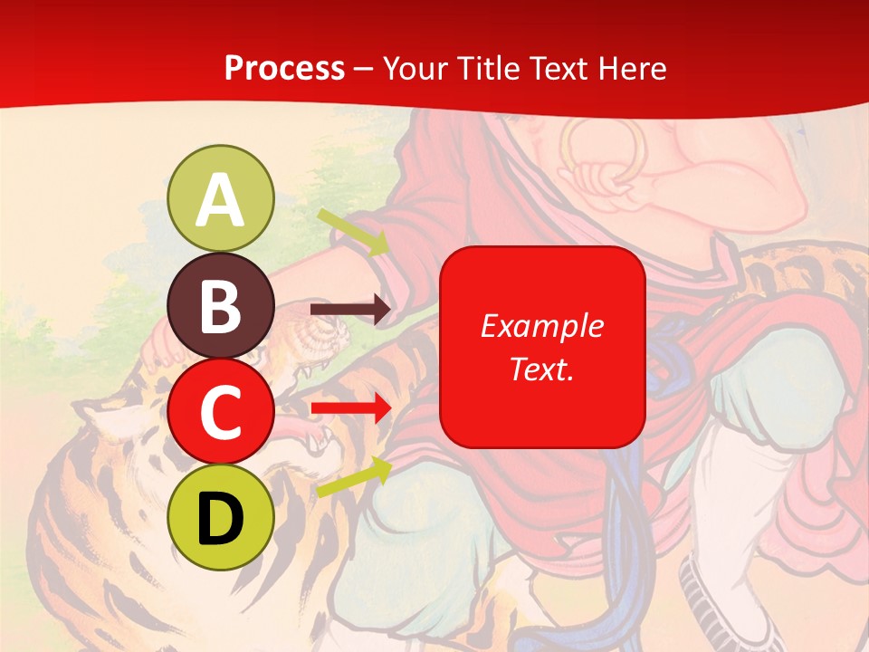 Golden Embossed Image PowerPoint Template