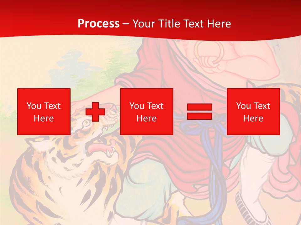 Golden Embossed Image PowerPoint Template