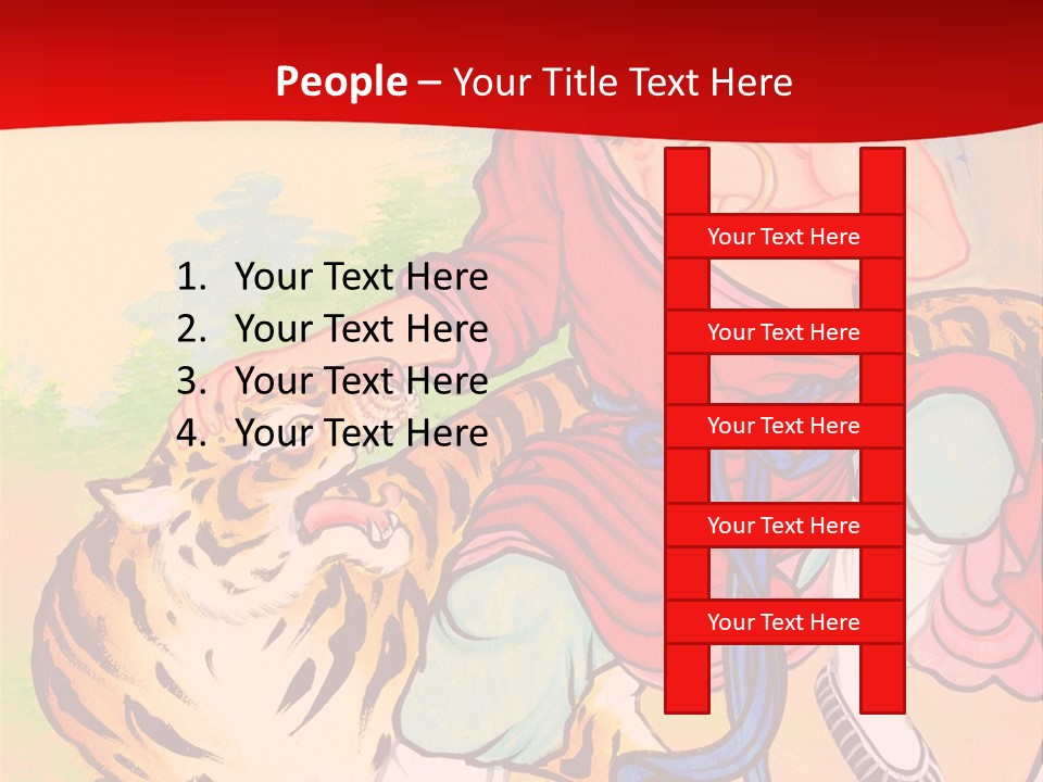 Golden Embossed Image PowerPoint Template