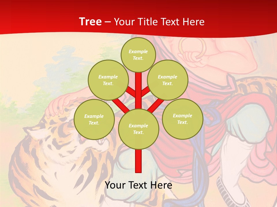 Golden Embossed Image PowerPoint Template