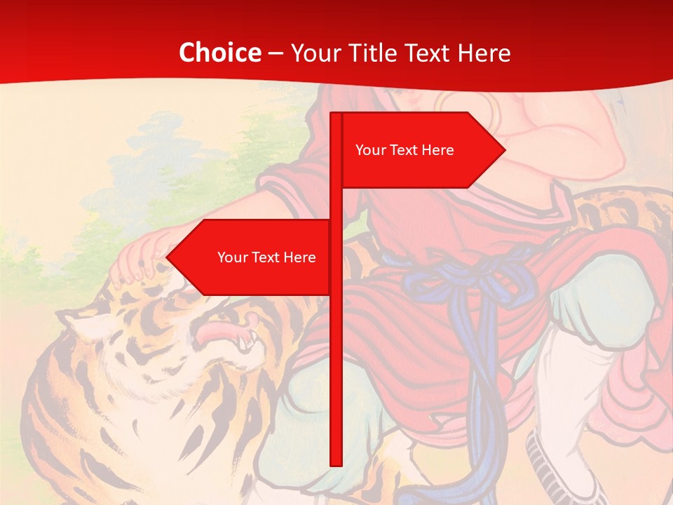 Golden Embossed Image PowerPoint Template