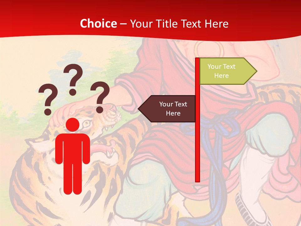 Golden Embossed Image PowerPoint Template