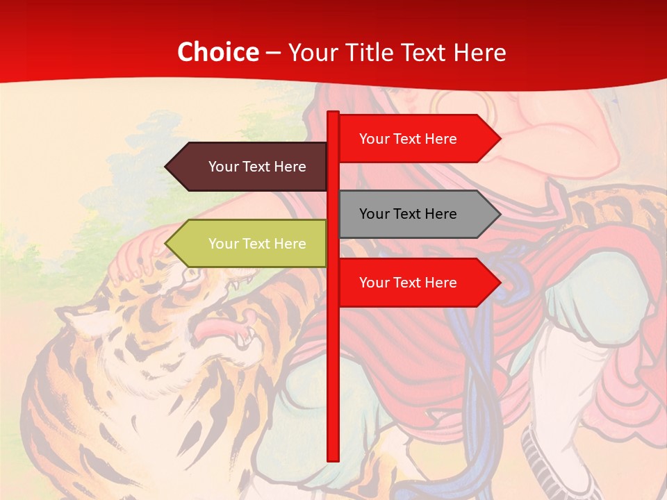 Golden Embossed Image PowerPoint Template