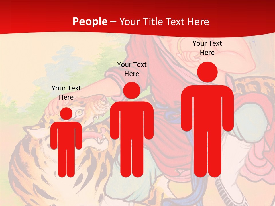 Golden Embossed Image PowerPoint Template