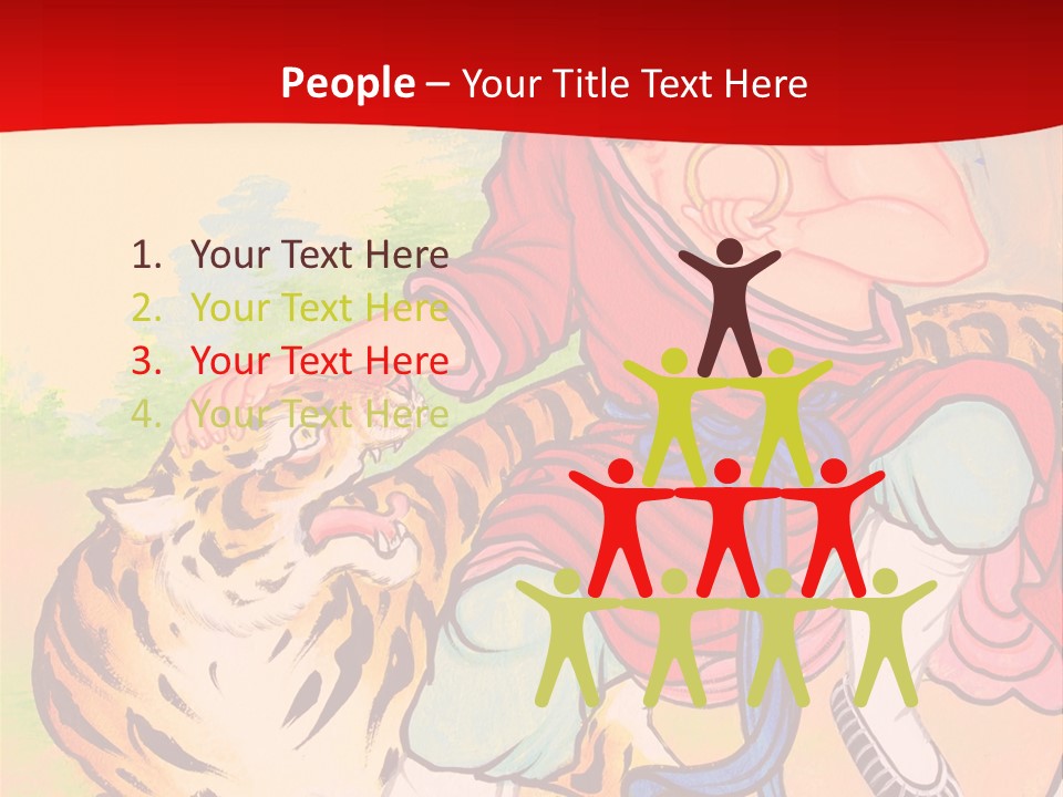 Golden Embossed Image PowerPoint Template