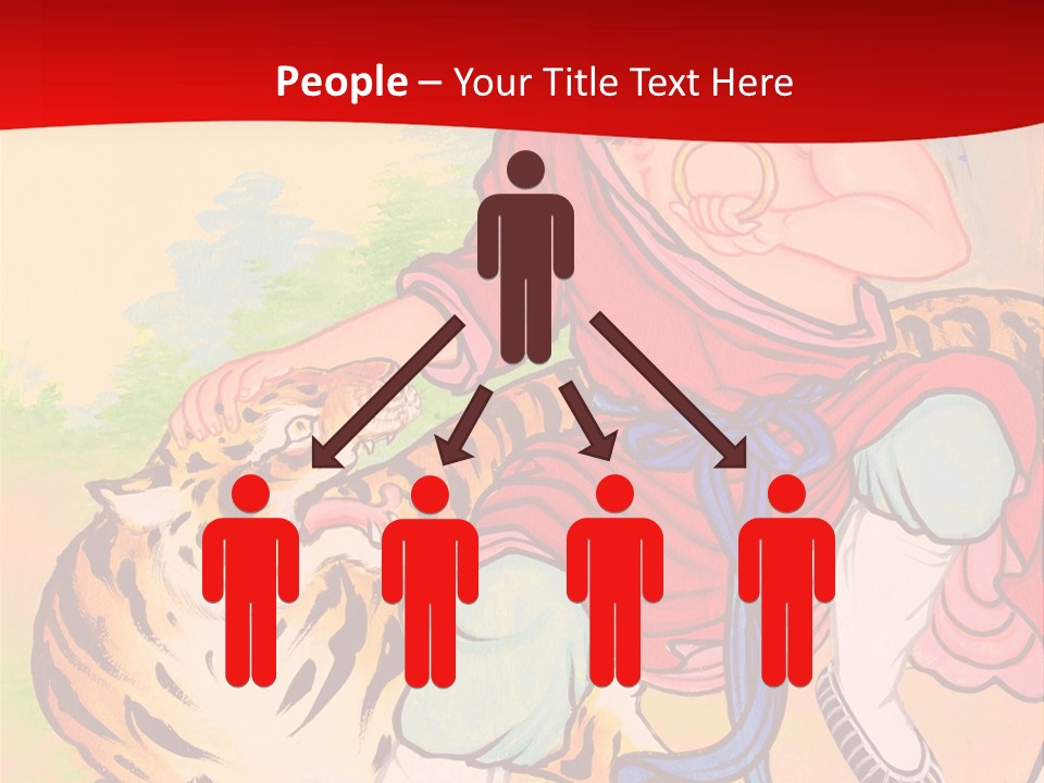 Golden Embossed Image PowerPoint Template