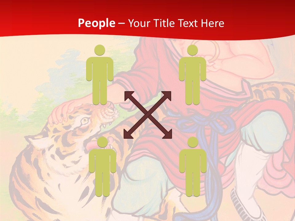 Golden Embossed Image PowerPoint Template