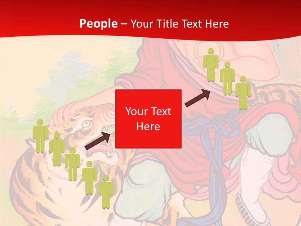 Golden Embossed Image PowerPoint Template