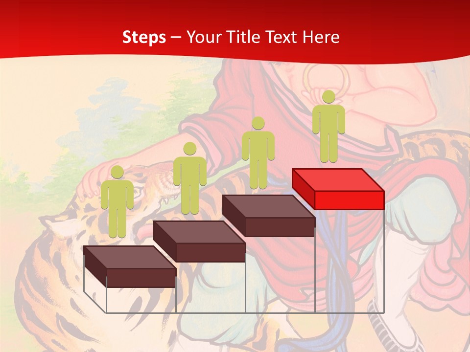 Golden Embossed Image PowerPoint Template