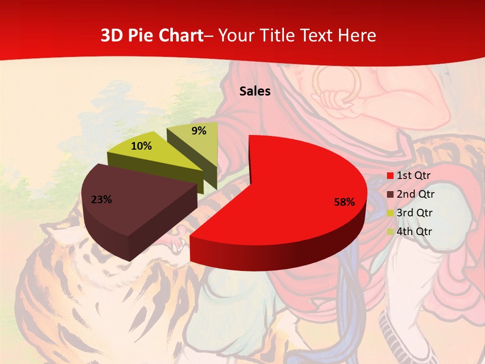 Golden Embossed Image PowerPoint Template