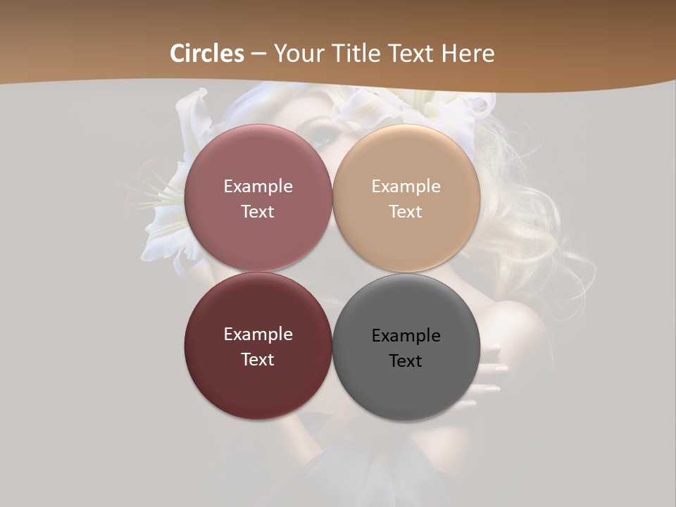 Blond Portrait Fresh PowerPoint Template