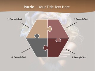 Blond Portrait Fresh PowerPoint Template