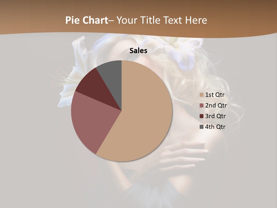 Blond Portrait Fresh PowerPoint Template