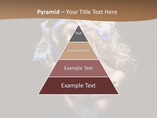 Blond Portrait Fresh PowerPoint Template